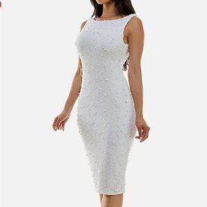 Elegant White Pearl Dress